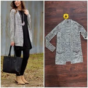 EXPRESS Gray Open-Front Cardigan Sweater 🩶